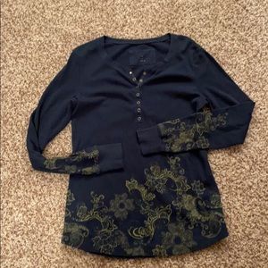 Eddie Bauer thermal knit Henley